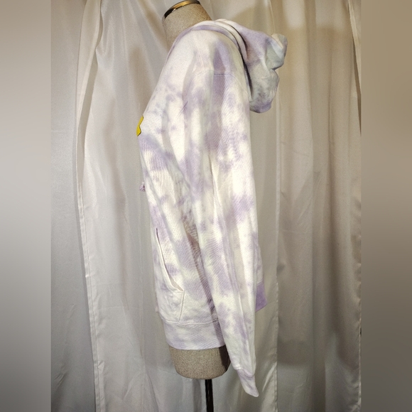 Simpson TAG tie-dyed hoodie, women, lavender/white Marge with the sax, Pockets,S - Picture 5 of 10